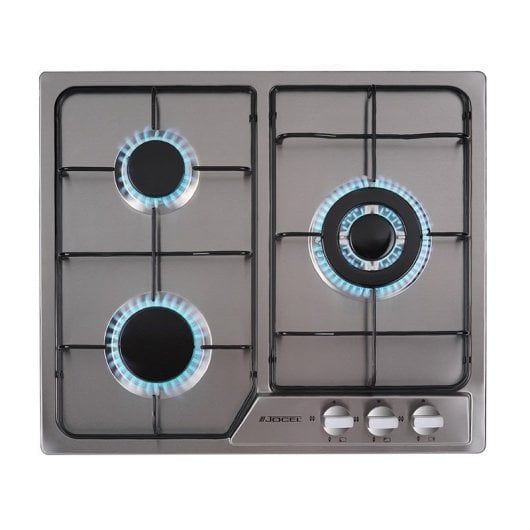 Jocel JP3GI008930 Placa Encastrable a Gas 3 Zonas Acero Inoxidable
