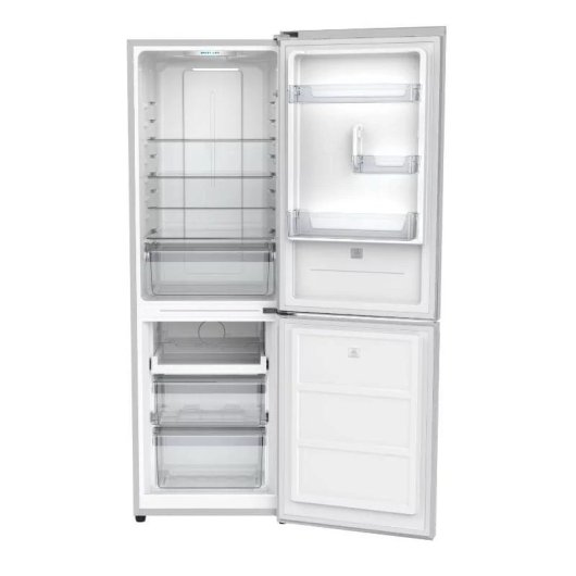 Silber IPC290L Kombi-Kühlschrank 290L No Frost Weiß Klasse E