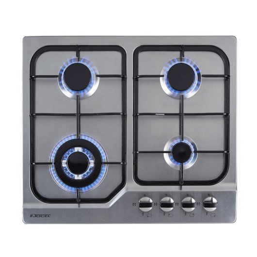 Jocel JP4GI008923 Placa a Gas 4 Quemadores Acero Inoxidable