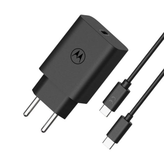 Motorola TurboPower 30 SJMC302 Cargador de Red Eléctrica USB-C a USB-C Carga Rápida 30W Negro