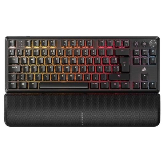 Teclado Corsair K70 CORE TKL Wireless Gaming Mecánico RGB CORSAIR MLX Red v2 Negro