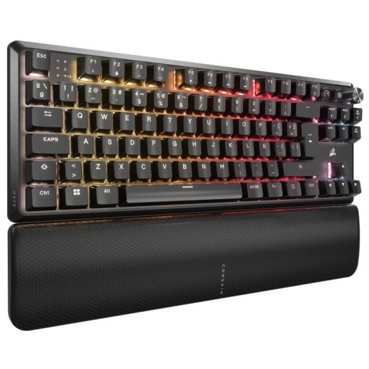 Corsair K70 CORE TKL Kabellose mechanische Gaming-Tastatur, RGB-Schalter, MLX Red V2, Schwarz