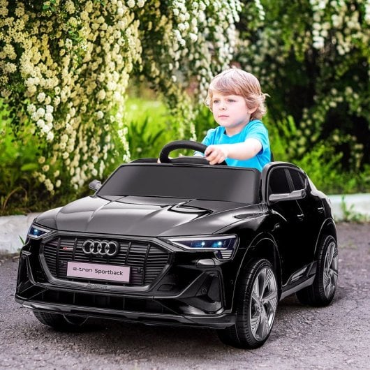Homcom Audi E-Tron Carro Elétrico para Crianças 3-5 Km/h Preto
