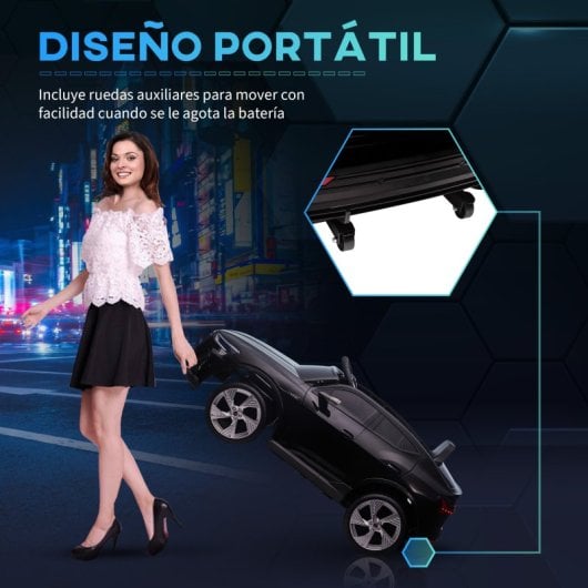 Homcom Audi E-Tron Carro Elétrico para Crianças 3-5 Km/h Preto