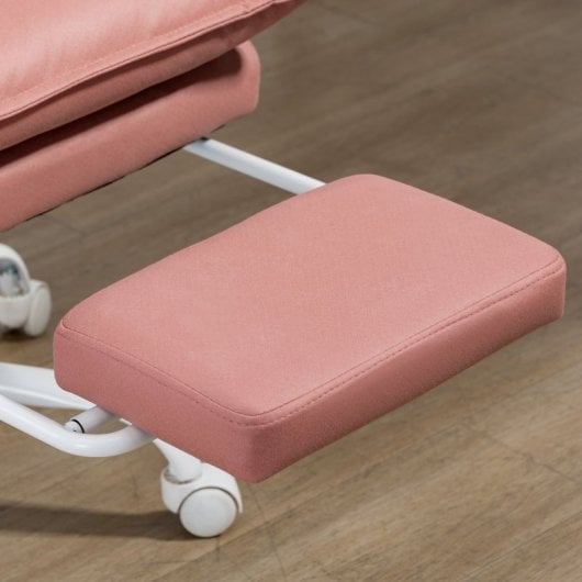 Vinsetto Silla de Oficina con 6 Puntos de Masaje y 5 Modos Rosa