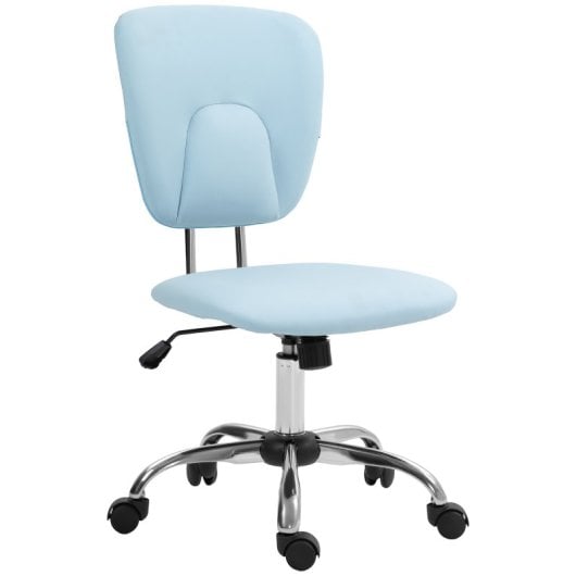 Vinsetto Silla de Oficina con Altura Ajustable e Inclinación Azul