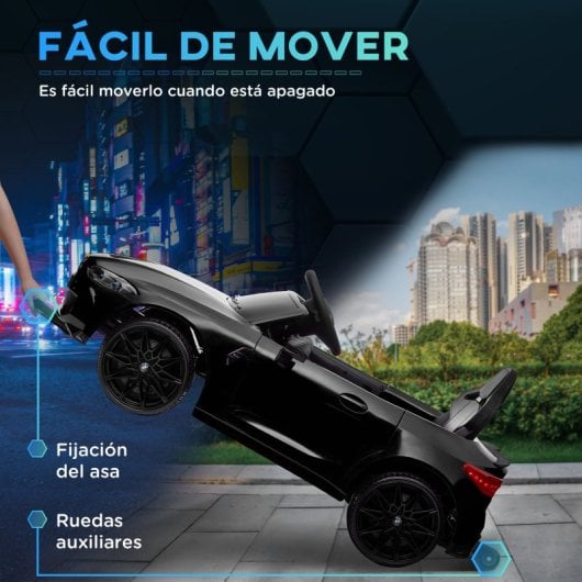 Aiyaplay BMW M4 Coche Eléctrico con Mando a Distancia para Niños Negro