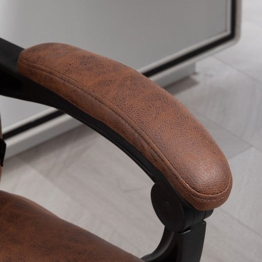 Vinsetto Silla de Oficina con Masaje con 6 Puntos de Masaje Reclinable Marrón