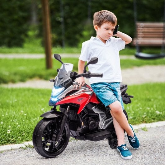 Aiyaplay Honda Moto Eléctrica para Niños de +3 Años Rojo