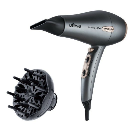 Ufesa 60305128 Secador de Pelo Iónico 2400W Negro