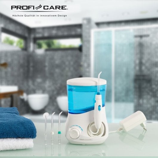 Proficare Md 3005 Dental-Munddusche mit 3 Düsen, Interdentalreinigung, 1 Zungenreiniger,
