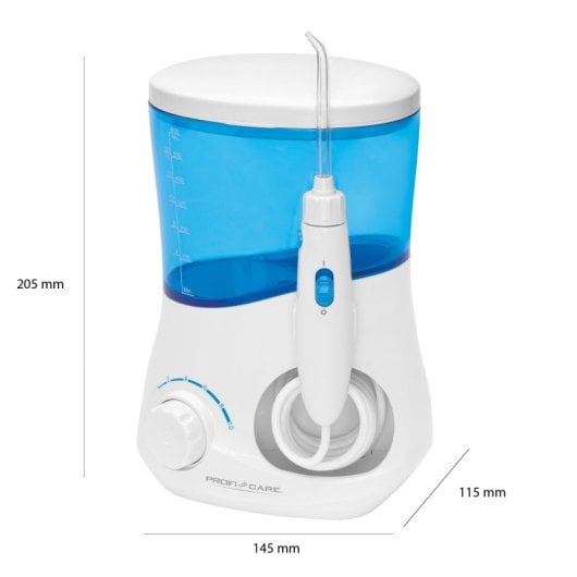 Proficare Md 3005 Dental-Munddusche mit 3 Düsen, Interdentalreinigung, 1 Zungenreiniger,