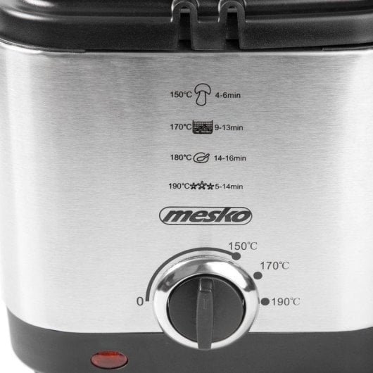 Friggitrice Mesko MS4910 1.5L 900W Acciaio Inox Termostato Anti Odore