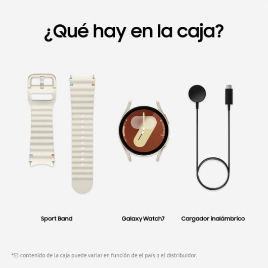 Samsung Galaxy Watch7 40mm Bluetooth Reloj Smartwatch Crema Versión Importada EU