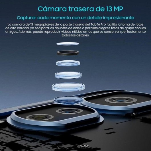 Tablet Blackview Tab 16 Pro WiFi + 4G 11" 16GB 256GB Azul con Teclado y Stylus Pen