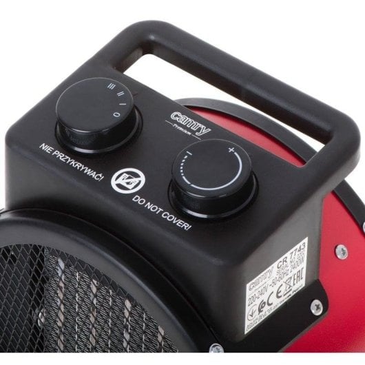 Chauffage Céramique Briebe HT1130 2400W Silencieux Rouge