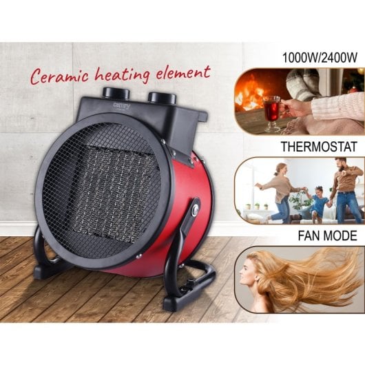 Briebe Ht1130 Termoventilador Cerámico Portátil 2400W Rojo
