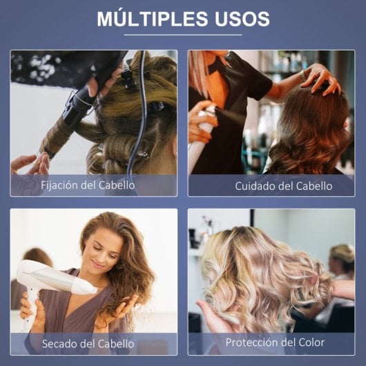 Homcom Secador de Cabelo Profissional com Campânula e Altura Ajustável 1180W Preto