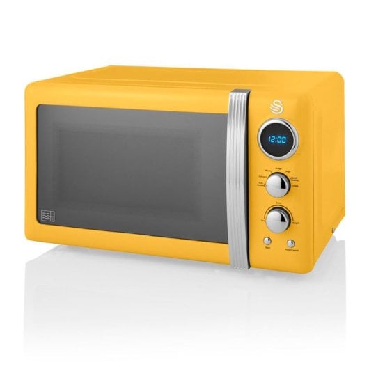 Swan Strp2070yelneu Retro Set Desayuno Hervidora + Tostadora + Microondas Amarillo
