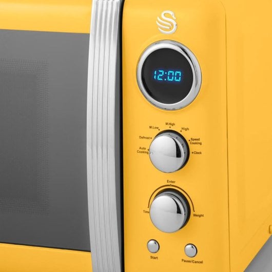 Swan Strp2070yelneu Retro Set Desayuno Hervidora + Tostadora + Microondas Amarillo