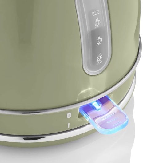 Swan Stp7050gneu Retro Set de Desayuno Hervidora de Agua 1.8L + Tostadora 815W Verde