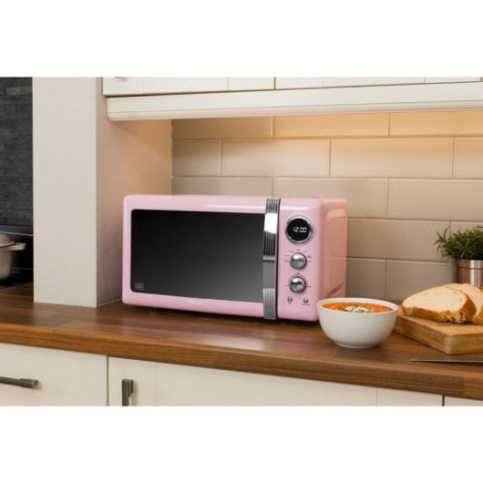 Swan Retro Sm22030lpneu Micro-ondes Numérique 20L 800W Rose
