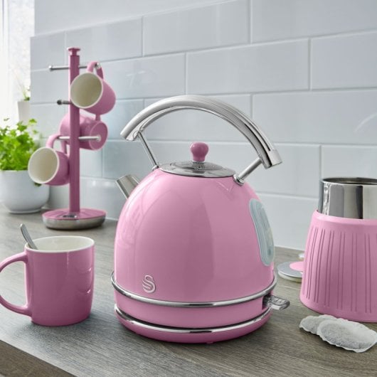 Bollitore Swan Retro 1,8 L 3000 W Rosa