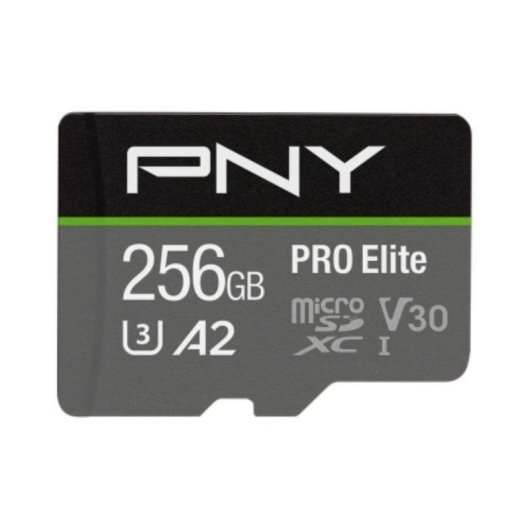 Scheda microSD PNY Pro Elite 256GB UHS-I U3 V30 A2 100MB/s