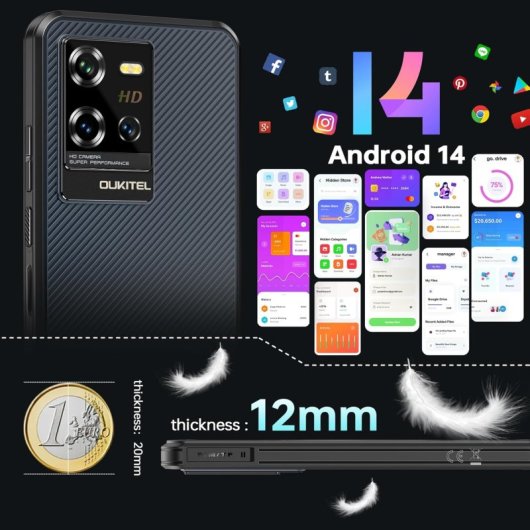Oukitel WP50 5G 4/256GB Negro Libre