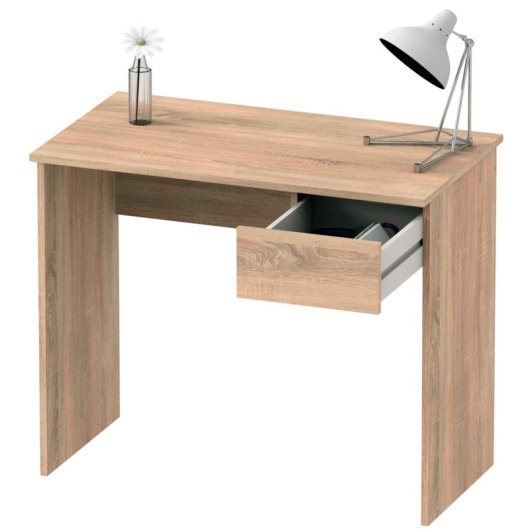 Briebe Bri-3841 Mesa de Ordenador 1 Cajón 75x90x50cm Nova Roble Cambrian