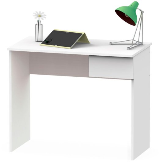 Briebe Bri-3541 Mesa de Ordenador 1Cajón 5x90x50cm Nova Blanco