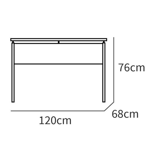Briebe Bri-6079 Mesa de Oficina 76x120x68cm Zenith Roble Cambrian