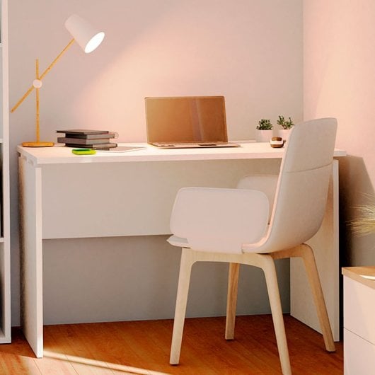 Briebe Bri-107Z Table de Bureau 76x120x68cm Blanc Zenith