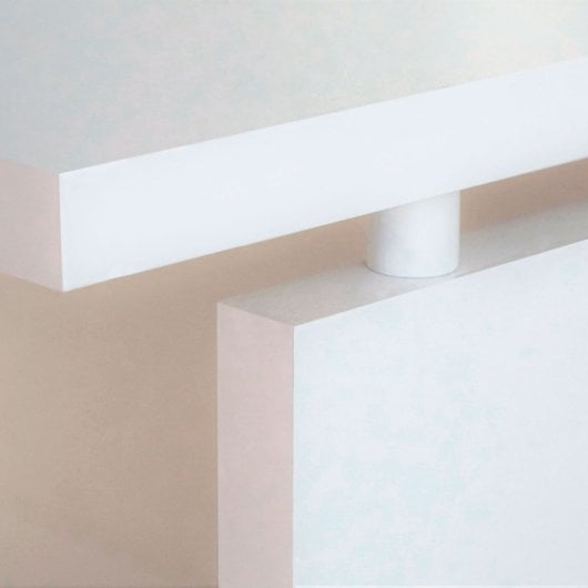 Briebe Bri-107Z Table de Bureau 76x120x68cm Blanc Zenith