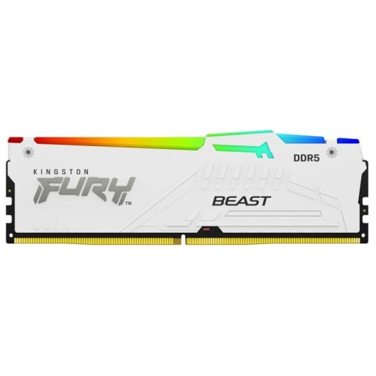 Kingston Fury Beast DDR5 RGB 6000 MHz 16 GB CL36 AMD EXPO Weiß