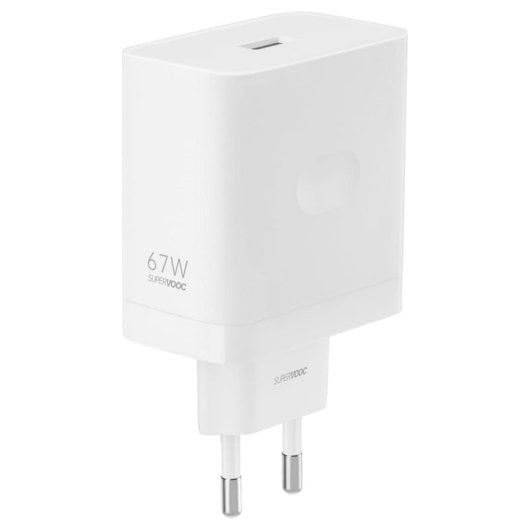 OPPO SUPERVOOC 67W Carregador de Parede USB-A + Cabo USB-A para USB-C Branco