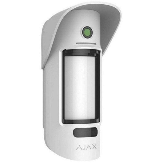 Ajax MotionCam Outdoor Jeweller Detector de Movimiento Inalámbrico para Exteriores con Cámara Blanco