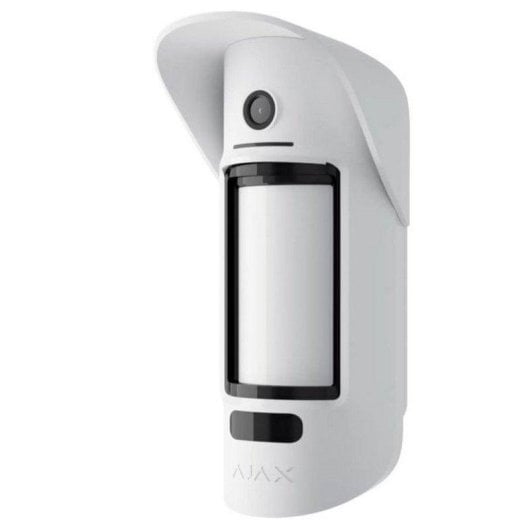 Ajax MotionCam Outdoor Jeweller Detector de Movimiento Inalámbrico para Exteriores con Cámara Blanco