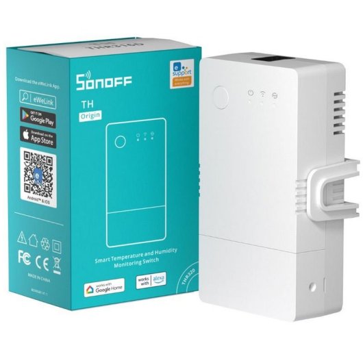 Capteur de température et d'humidité Sonoff THR316 Blanc