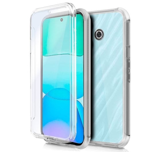 Custodia in silicone trasparente 3D anteriore+posteriore per Xiaomi Redmi 13 / Poco M6