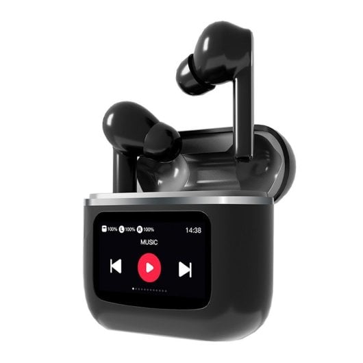 Cool Touch Auriculares Inalámbricos Bluetooth con Pantalla LCD Táctil Negros