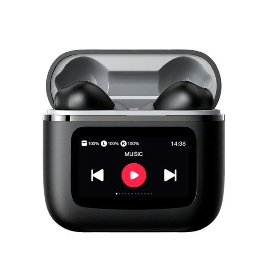 Cool Touch Auriculares Inalámbricos Bluetooth con Pantalla LCD Táctil Negros