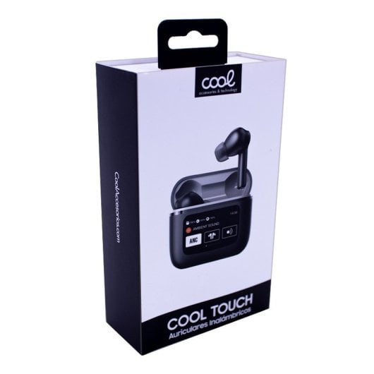 Cool Touch Auriculares Inalámbricos Bluetooth con Pantalla LCD Táctil Negros