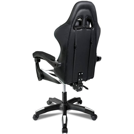 Cool Rest Cadeira Gaming Premium com Apoio para Pés Preta/Branca