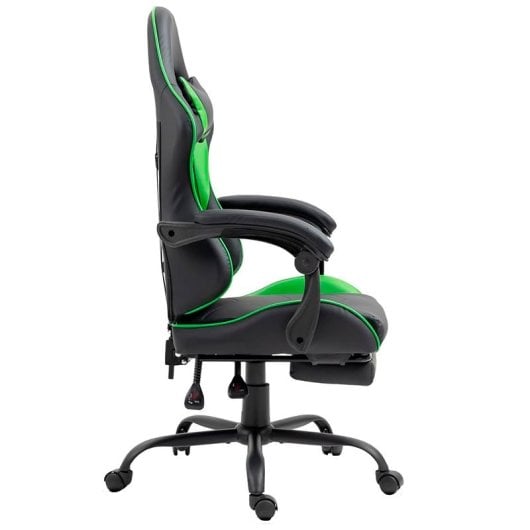 Cool Rest Premium Gaming Stuhl mit Fußstütze Schwarz/Grün