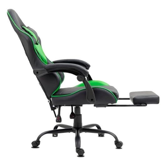 Cool Rest Premium Gaming Stuhl mit Fußstütze Schwarz/Grün