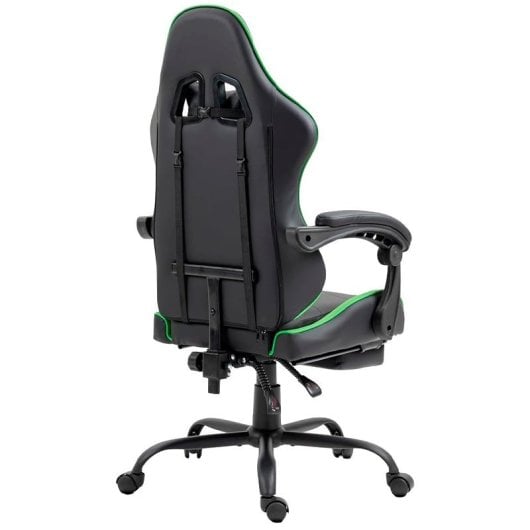 Cool Rest Premium Gaming Stuhl mit Fußstütze Schwarz/Grün