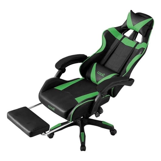 Cool Rest Premium Gaming Stuhl mit Fußstütze Schwarz/Grün