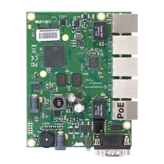 Mikrotik RB450Gx4 Kabelrouter Gigabit Ethernet Grün