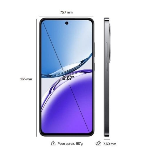 OPPO Reno12 F 4G 8GB 256GB 6.67" Gris